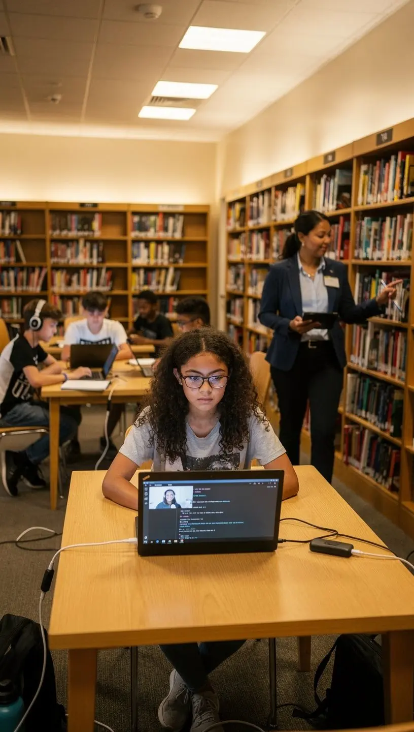 Community members collaborating on app development projects.