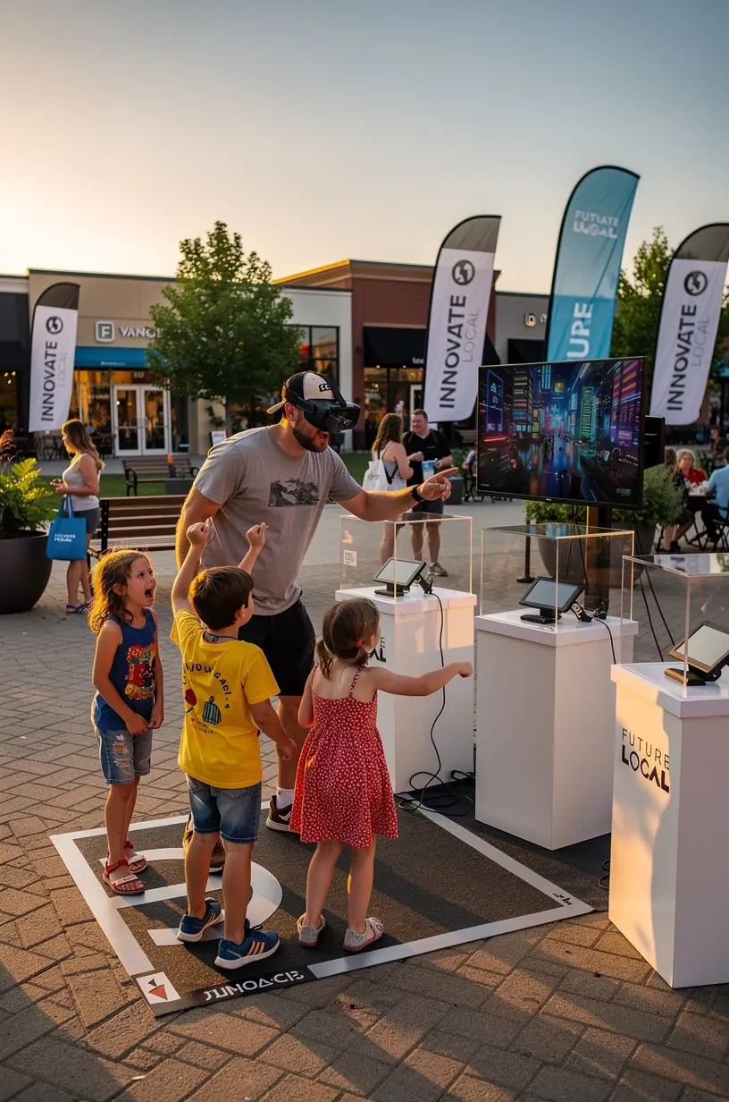 Community members collaborating on local innovation through crowdsourcing